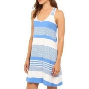 Lilly Pulitzer Melle Style Sleeveless Racerback Dress Bay Blue Coconut Stripe